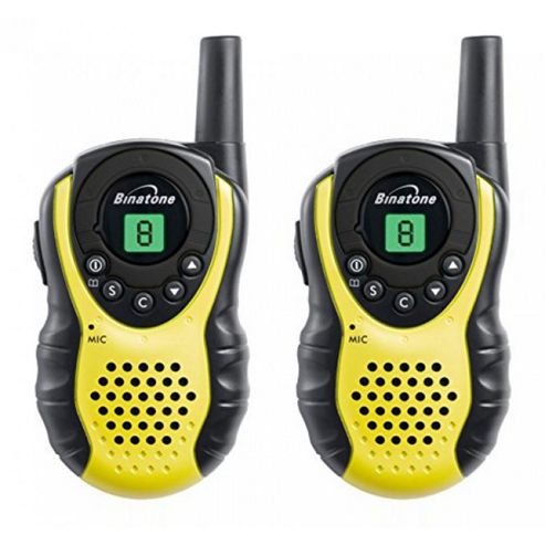 Image of Binatone Latitude 100 Walkie Talkies - Black/yellow