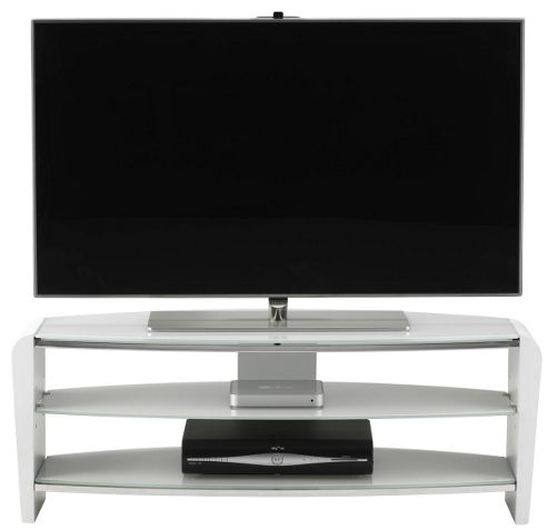 Image of Alphason Francium Frn1100/arctic White Tv Stand For Up To 50 Inch Tvs