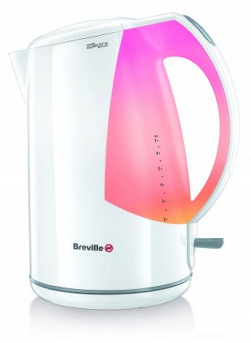 Image of Breville Spectra Vkj587 Illuminated White Jug Kettle - 1.7l