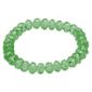 Light Green Glass Bead Stretch Bracelet