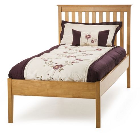 Image of Serene Furnishings Grace Low Foot End Bed - Golden Cherry - Double