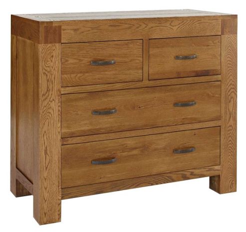 Image of Ametis Santana Rustic Oak Chest Of Drawers