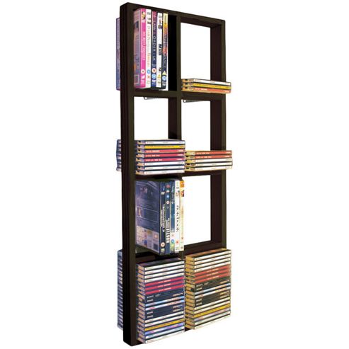 Image of Techstyle Cd / Dvd / Blue Ray Double Wall Shelf - Black