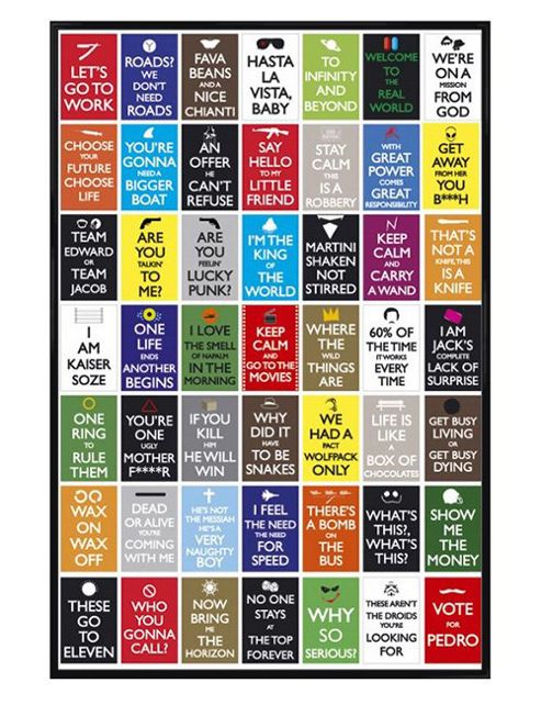 Image of Gloss Black Framed Keep Calm And Go To The Movies Poster