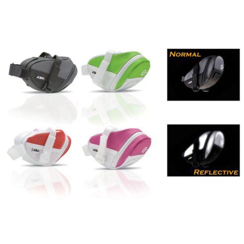 Image of Crops Reflective Saddle Bag - Due June - Pink/white