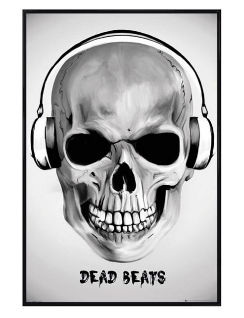 Image of Gloss Black Framed Dead Beats Poster