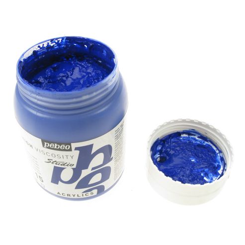 Image of Pebeo Studio Acrylic 500ml - Dark Ultrmarine Blue