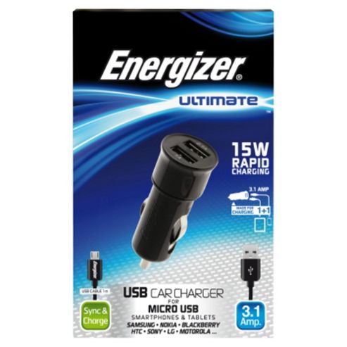 Image of Energizer Ultimate In Car Charger Micro Usb