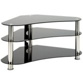 Universal LCD/Plasma 40 inch UM7 Curved Black Glass TV Stand