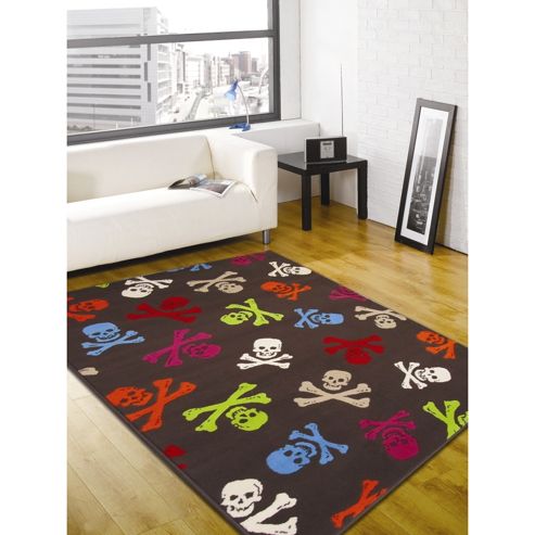 Image of Retro Funky Cross Bones Multi 120x160 Cm Rug