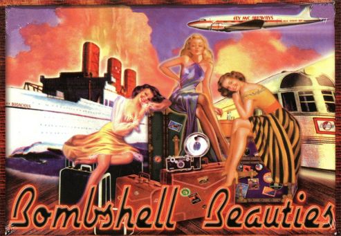 Image of Eureka Lake Studio Bombshell Beauties Tin Sign