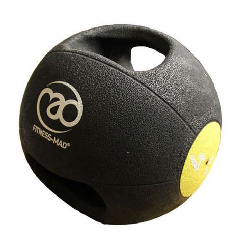 Image of Fitness-mad 4kg Double Grip Medicine Ball