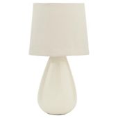 Tesco Lighting Chloe Ceramic Table Lamp Cream