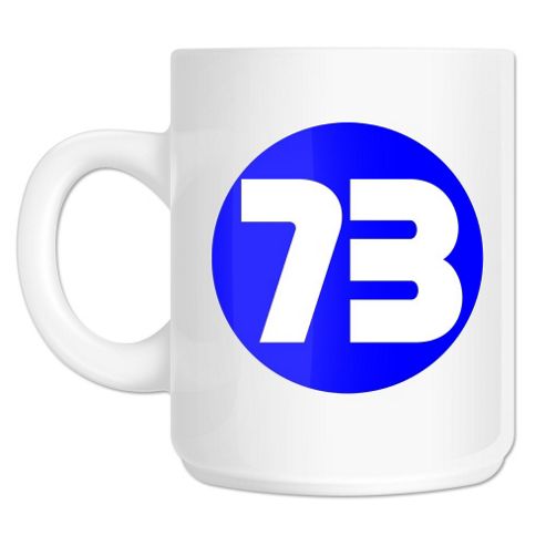 Image of 73 The Perfect Number 10oz Ceramic Mug