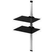 Sonorous 2 Shelf Support System Black and Silver