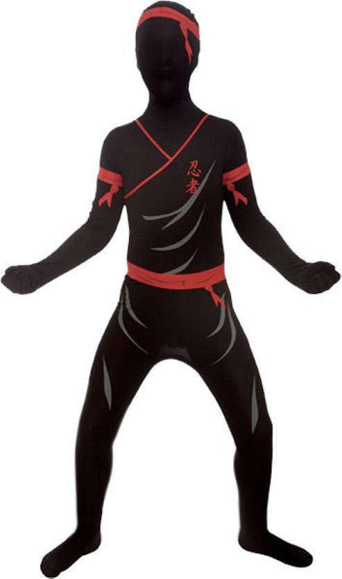 Image of Morphsuit Ninja - Child Costume 8-10 Years