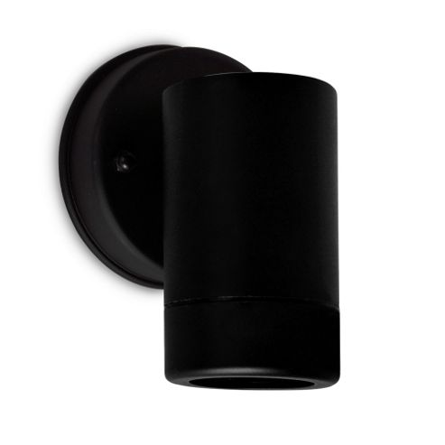Image of Mellor Ip44 Outdoor Gu10 Downlight Wall Light In Matt Black
