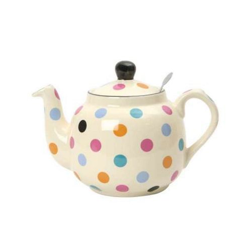 Image of London Pottery Farmhouse Filter Teapot, 4 Cup, Multicolour Spots