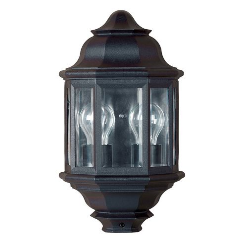 Image of Endon Lighting Two Light Wall Lantern In Black