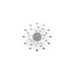 Karlsson Sunburst Crystal Medium Wall Clock