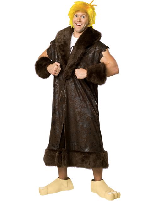 Image of Deluxe Barney Rubble - Adult Costume Size: 44-46