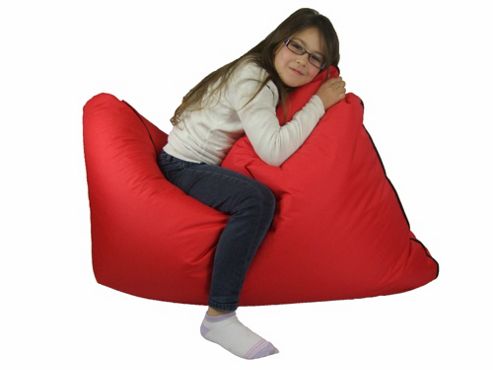 Image of Ashcroft Outdoor Bean Bag Floor Cushion - Blue