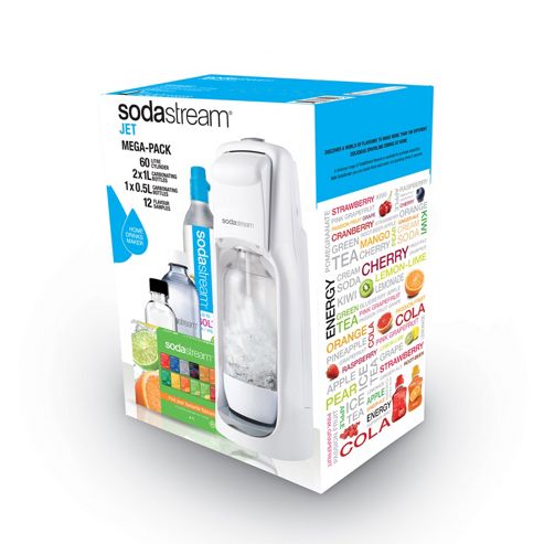 Image of Sodastream Jet Sparkling Water Megapack, White