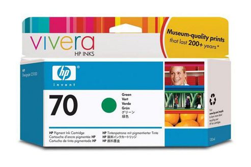 Image of Hp 70 Colour Ink Cartridge -green