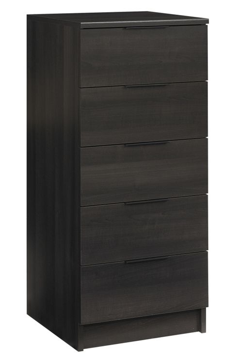 Image of Gami Brooklyn 5 Drawer Chest - Plum Wood