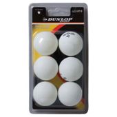 Dunlop Table Tennis Balls 6 Pack.