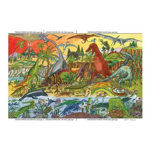 Image of Bigjigs Toys Bj012a Dinosaur Floor Puzzle (24 Piece)