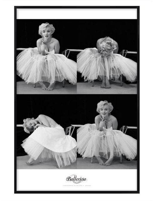 Image of Marilyn Monroe Milton H Greene Gloss Black Framed Ballerina Sequence Poster