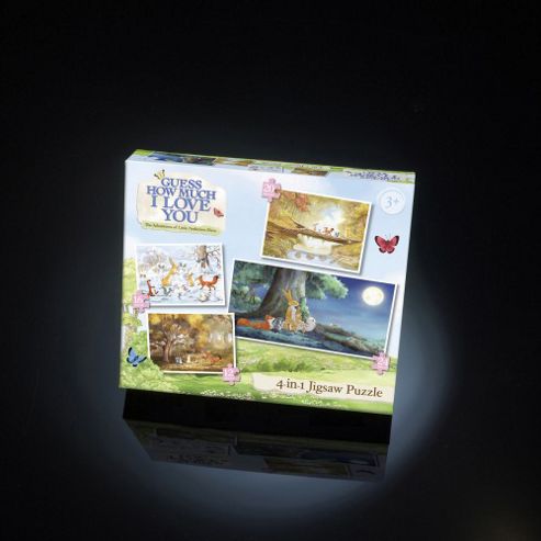 Image of Paul Lamond Guess How Much I Love You 4-in-1 Jigsaw Puzzles Age 3+