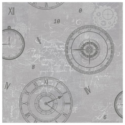 Image of Arthouse Timeless Silver Wallpaper