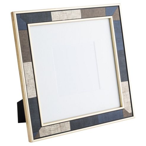 Image of Tesco Blocked Gold And Black Photo Frame 8 X 8"
