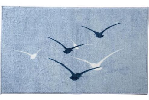 Image of Sanwood Mowe Blue Rug - 100 Cm X 60 Cm (3 Ft 3 In X 1 Ft 9 In)