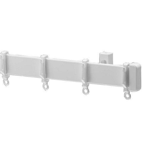 Image of Harrison Drape Standard Curtain Track White