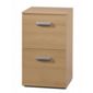Bush Atlanta Desk End Pedestal Filing Cabinet with 2 A4- Filing Drawers
