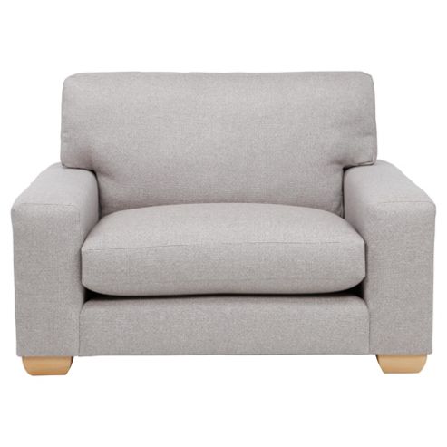 Image of Whitstable Tweed Loveseat, Pebble