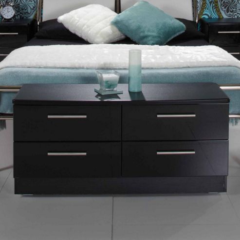 Image of Welcome Furniture Knightsbridge 4 Drawer Bed Box - Oak - Cream