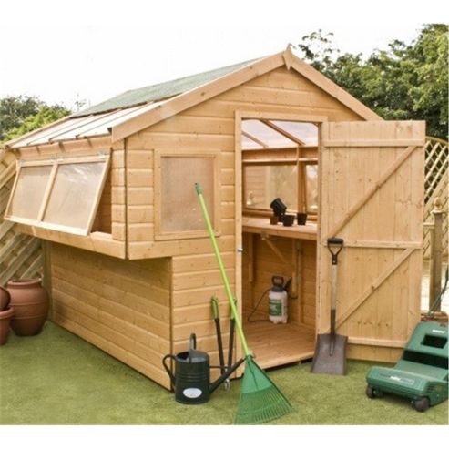 Buy 8ft x 8ft Double Side 8 x 8 Potting Shed 8x8 from our Wooden 