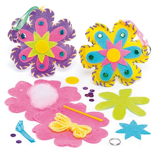 Image of Flower Bag Dangler Sewing Craft Kits (pack Of 3)