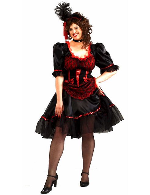 Image of Saloon Girl Costume (plus Size)