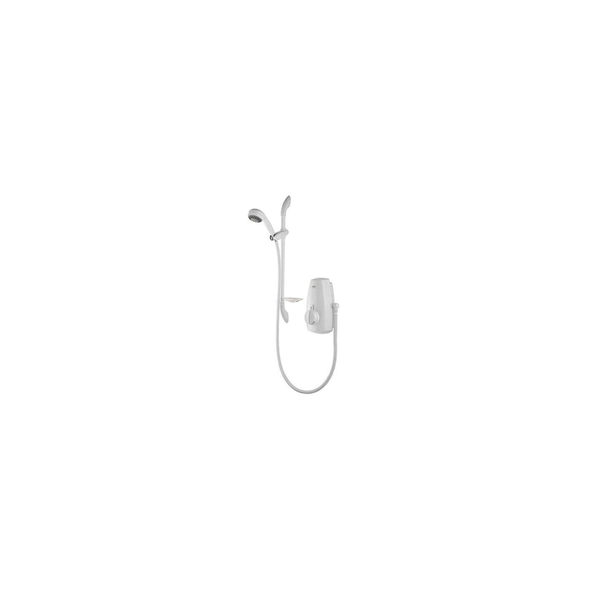 Aqualisa Aquastream Thermo Power Shower with Adjustable Head White at Tesco Direct