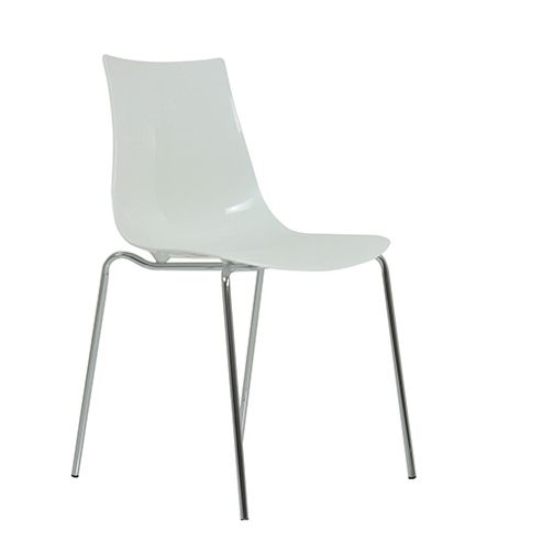 Image of Odense Gel Plastic Dining Chair White
