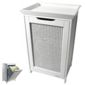Techstyle Floor Standing Laundry Cupboard with Linen Bin