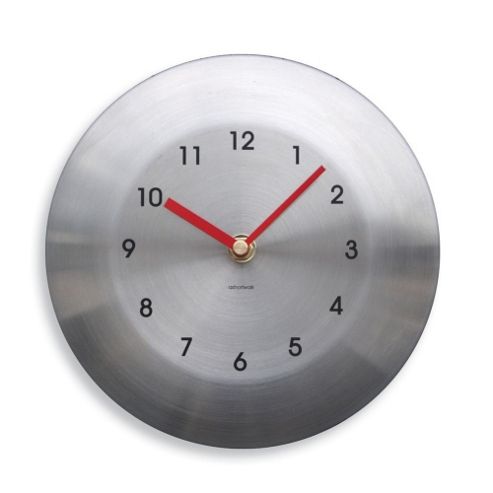 Image of Round Stainless Steel Garden Wall Clock