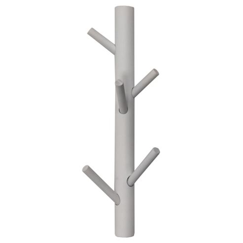 Image of Forest - Solid Wood Wall Mounted Coat / Towel Rack - White