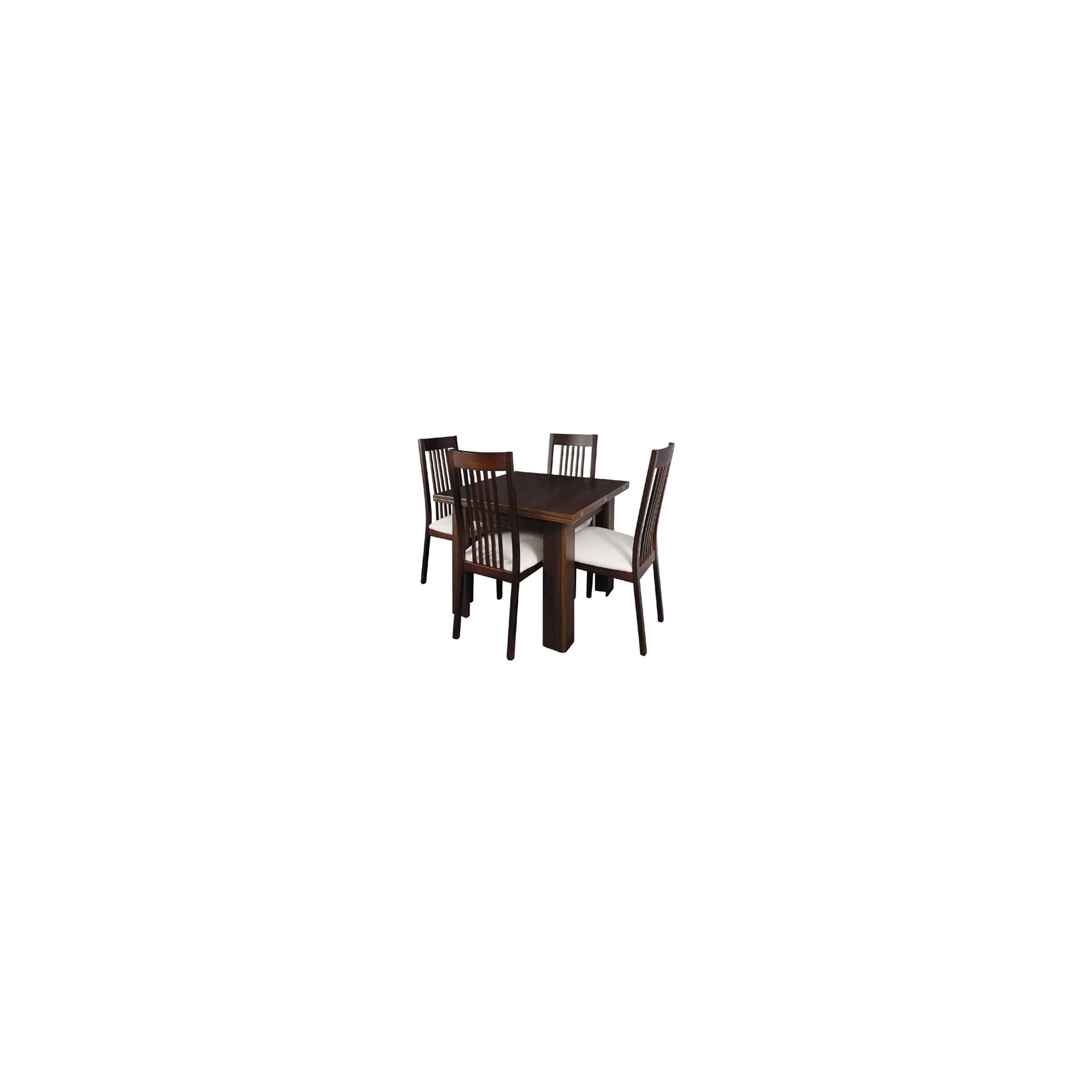 Caxton Royale Butterfly Extending 4 Chair Dining Set in Dark Oak at Tescos Direct