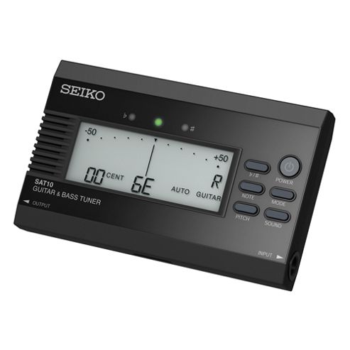 Image of Seiko Sat10 Guitar Bass Tuner - Black